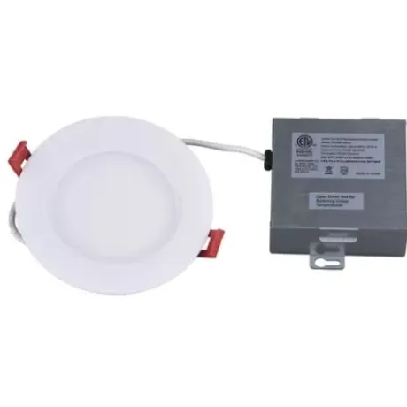 * Indoor Lighting|Best Deal Patriot Lighting® 4″ 60W Equivalent Dimmable Integrated Led Ultra-Thin Downlight