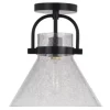 * Indoor Lighting|Best Deal Patriot Lighting® Renley Black 1-Light Semi-Flush Mount Ceiling Light