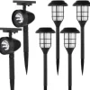 * Outdoor Lighting|Best Deal Patriot Lighting® Solar Integrated Led Owasa Landscape Light Set – 6 Pack