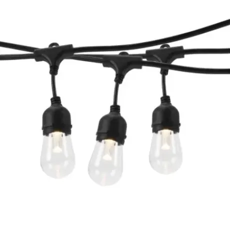 * Outdoor Lighting|Best Deal Patriot Lighting® 36′ Plug-In 18-Light Integrated Led Color-Changing String Light