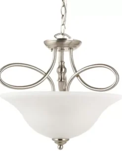 * Indoor Lighting|Best Deal Patriot Lighting Rianto 3-Light Diameter Brushed Nickel Convertible Pendant