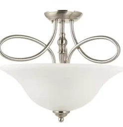 * Indoor Lighting|Best Deal Patriot Lighting Rianto 3-Light Diameter Brushed Nickel Convertible Pendant