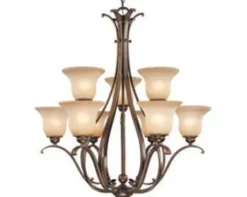 * Indoor Lighting|Best Deal Patriot Lighting® Verona 9-Light Royal Bronze Chandelier