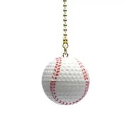 * Ceiling Fans|Best Deal Patriot Lighting® White With Brick Stripe Baseball Pull Chain