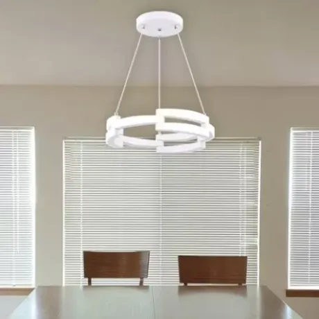 * Indoor Lighting|Best Deal Patriot Lighting® Zane White Integrated Led Pendant