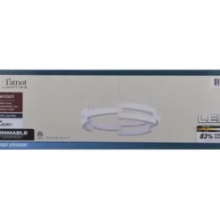 * Indoor Lighting|Best Deal Patriot Lighting® Zane White Integrated Led Pendant