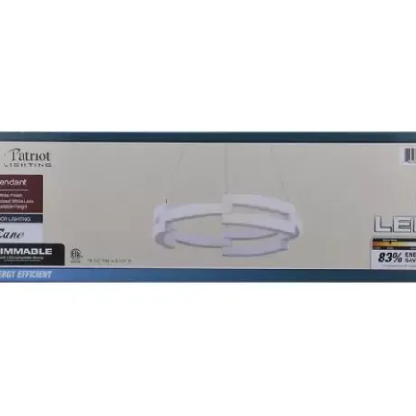 * Indoor Lighting|Best Deal Patriot Lighting® Zane White Integrated Led Pendant