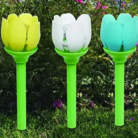 * Outdoor Lighting|Best Deal Patriot Lighting® Solar Integrated Led Flower Landscape Light – Assorted