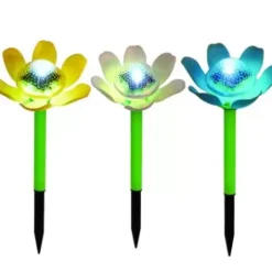 * Outdoor Lighting|Best Deal Patriot Lighting® Solar Integrated Led Flower Landscape Light – Assorted