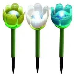 * Outdoor Lighting|Best Deal Patriot Lighting® Solar Integrated Led Flower Landscape Light – Assorted