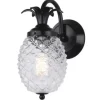 * Outdoor Lighting|Best Deal Patriot Lighting® Pineapple Matte Black Outdoor Wall Light