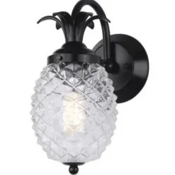 * Outdoor Lighting|Best Deal Patriot Lighting® Pineapple Matte Black Outdoor Wall Light