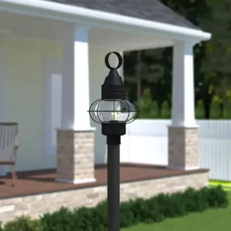 * Outdoor Lighting|Best Deal Patriot Lighting® Chatham Textured Black Outdoor Post Light