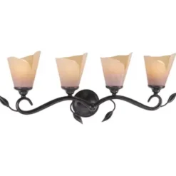 * Indoor Lighting|Best Deal Patriot Lighting® Capri Black Walnut 4 Light Vanity Light