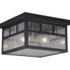 * Outdoor Lighting|Best Deal Patriot Lighting® Mission Oil-Burnished Bronze 2-Light Outdoor Flush Mount Light