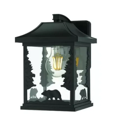 * Outdoor Lighting|Best Pirce Patriot Lighting® Bear Black Outdoor Wall Light