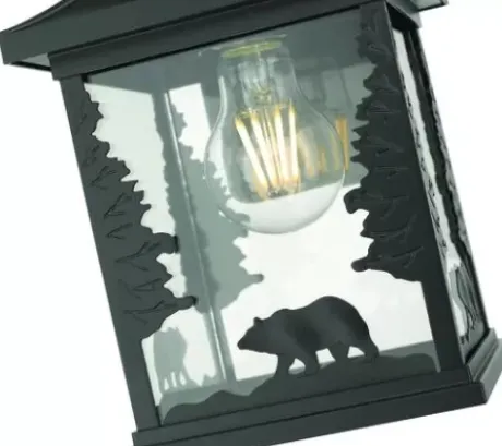 * Outdoor Lighting|Best Pirce Patriot Lighting® Bear Black Outdoor Wall Light