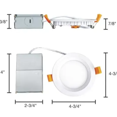 * Indoor Lighting|Best Pirce Patriot Lighting® 4″ Led Ultra-Thin Downlight