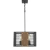 * Indoor Lighting|Best Pirce Patriot Lighting® Elegant Home Finn Iii Black Rustic Wood Cage Pendant