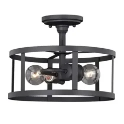 * Indoor Lighting|Best Pirce Patriot Lighting® Akron Oil Rubbed Bronze Semi-Flush Mount Ceiling Light
