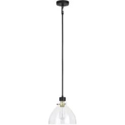 * Indoor Lighting|Best Pirce Patriot Lighting® Kenzie Matte Black & Gold 1-Light Pendant