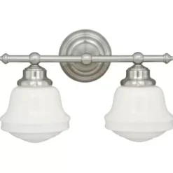 * Indoor Lighting|Best Pirce Patriot Lighting® Huntley Satin Nickel 2 Light Vanity Light