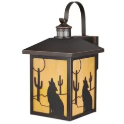 * Outdoor Lighting|Best Pirce Patriot Lighting® Desert Burnished Bronze Motion Sensor Outdoor Wall Light