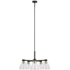 * Indoor Lighting|Best Pirce Patriot Lighting® Kenzie Matte Black & Gold 5-Light Chandelier