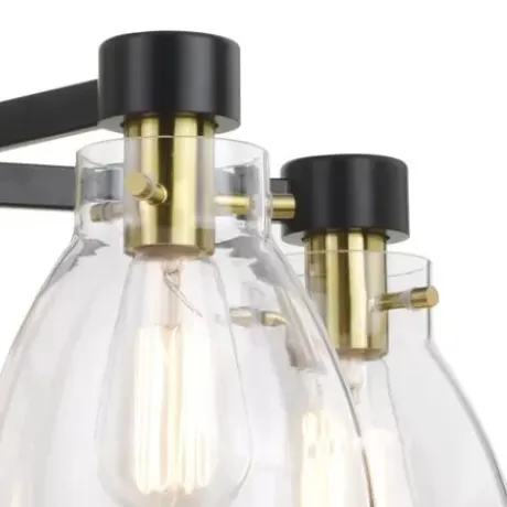 * Indoor Lighting|Best Pirce Patriot Lighting® Kenzie Matte Black & Gold 5-Light Chandelier