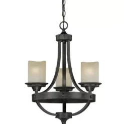 * Indoor Lighting|Best Pirce Patriot Lighting® Lancaster 3-Light Black Walnut Chandelier
