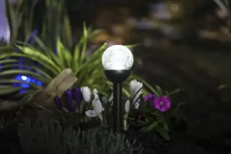 * Outdoor Lighting|Best Pirce Patriot Lighting® Solar Integrated Led Mini Bronze Crackle Landscape Light