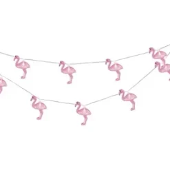 * Outdoor Lighting|Best Pirce Patriot Lighting® 12′ 5-1/2″ 10-Light Flamingo Solar-Powered Led String Light