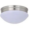 * Indoor Lighting|Best Pirce Patriot Lighting® Brady Ii Brushed Nickel Integrated Led Flush Mount Ceiling Light