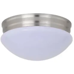 * Indoor Lighting|Best Pirce Patriot Lighting® Brady Ii Brushed Nickel Integrated Led Flush Mount Ceiling Light