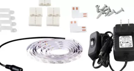 * Indoor Lighting|Best Pirce Patriot Lighting® 16.4′ White Flexible Plug-In Led Tape Light