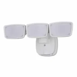 * Outdoor Lighting|Best Reviews Of Patriot Lighting® Dualux White Led Triple Head Dusk-To-Dawn Outdoor Security Flood Light