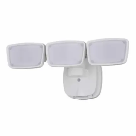 * Outdoor Lighting|Best Reviews Of Patriot Lighting® Dualux White Led Triple Head Dusk-To-Dawn Outdoor Security Flood Light