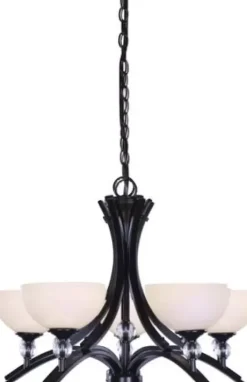 * Indoor Lighting|Best Reviews Of Patriot Lighting® Chantelle 5-Light Matte Black Chandelier