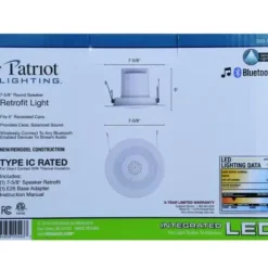 * Indoor Lighting|Best Reviews Of Patriot Lighting® 6″ Integrated Led Speaker Retrofit Recessed Downlight