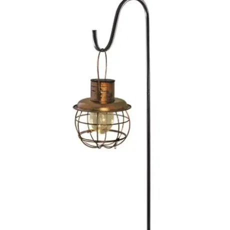 * Outdoor Lighting|Best Reviews Of Patriot Lighting® Solar Integrated Led Copper Metal Cage Lantern Landscape Light