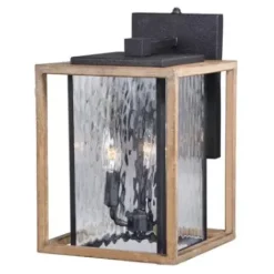 * Outdoor Lighting|Best Reviews Of Patriot Lighting® Rumi Textured Dark Bronze With Distressed Oak Outdoor Wall Light