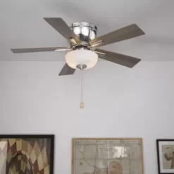 * Ceiling Fans|Best Reviews Of Patriot Lighting™ Sabrina 42″ Brushed Nickel Led Ceiling Fan