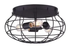 * Indoor Lighting|Best Reviews Of Patriot Lighting® Clairine Bronze 3-Light Flush Mount Ceiling Light