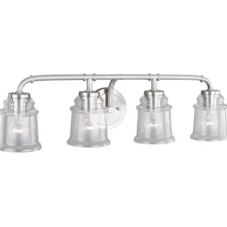 * Indoor Lighting|Best Reviews Of Patriot Lighting® Toledo Satin Nickel 4 Light Vanity Light