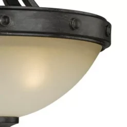 * Indoor Lighting|Best Reviews Of Patriot Lighting® Lancaster Black Walnut 2-Light Semi-Flush Mount Ceiling Light