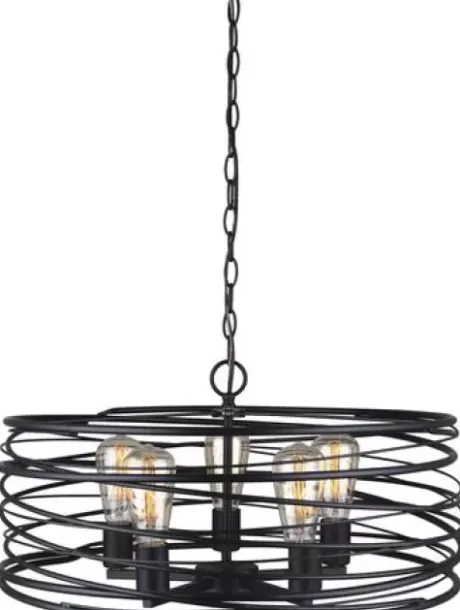 * Indoor Lighting|Best Sale Patriot Lighting® Ryland Black 5-Light Pendant