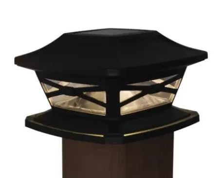 * Outdoor Lighting|Best Sale Patriot Lighting® Solar Integrated Led Crosby Bronze Post Cap Landscape Light