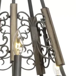 * Indoor Lighting|Best Sale Patriot Lighting® Seraphina Weatherd Zinc 5-Light Chandelier