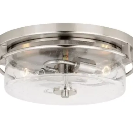 * Indoor Lighting|Best Sale Patriot Lighting® Addison Satin Nickel Flush Mount Ceiling Light