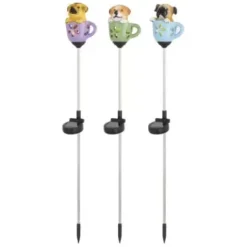 * Outdoor Lighting|Best Sale Patriot Lighting® Solar Integrated Led Teacup Pup Landscape Light – Assorted